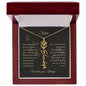 Personalized- Sister Birth Flower Name Necklace