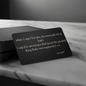 When I Say I love You Engraved Metal Wallet Card