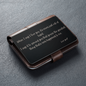 When I Say I love You Engraved Metal Wallet Card