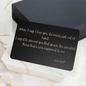 When I Say I love You Engraved Metal Wallet Card