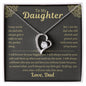 To My Daughter from Dad- Forever Love Necklace