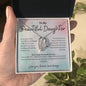 To My Beautiful Daughter Forever Love Necklace