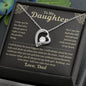 To My Daughter from Dad Forever Love Necklace