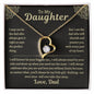 To My Daughter from Dad Forever Love Necklace