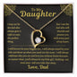 To My Daughter from Dad- Forever Love Necklace