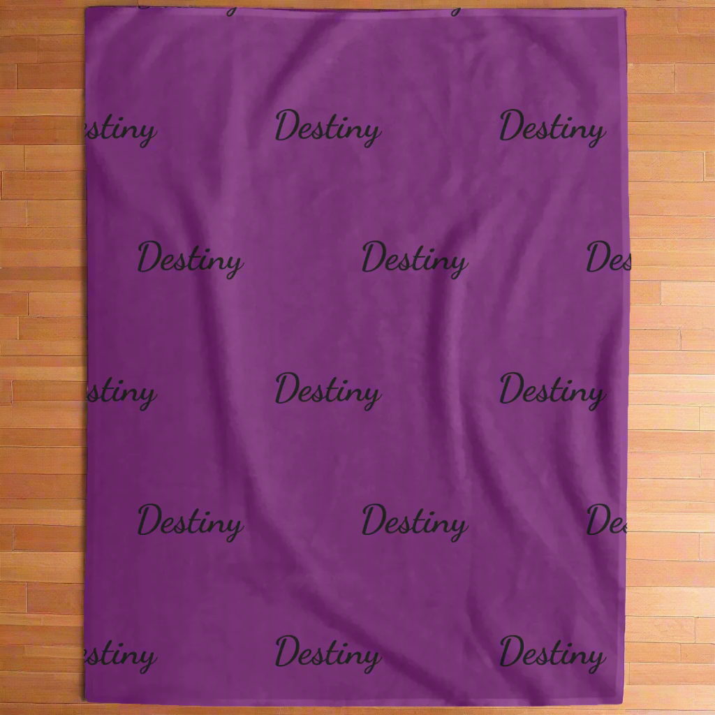 Personalized- Fleece Name Blanket (2nd option)