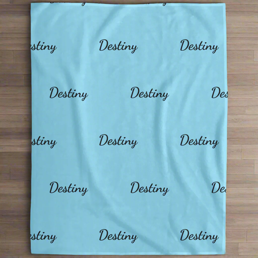 Personalized- Fleece Name Blanket (2nd option)