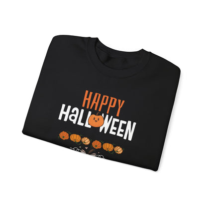 Happy Halloween Patchwork Pumpkin Sweatshirt