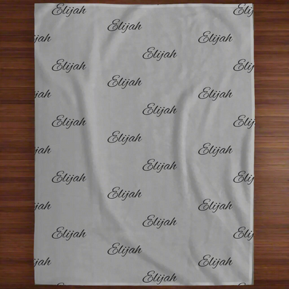 Personalized Name- Plush Fleece Blanket