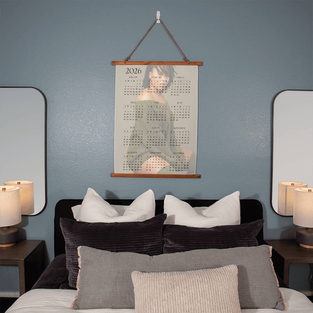 Personalized Calendar Wall Tapestry (Portrait)