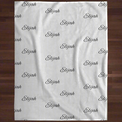 Personalized Name- Plush Fleece Blanket