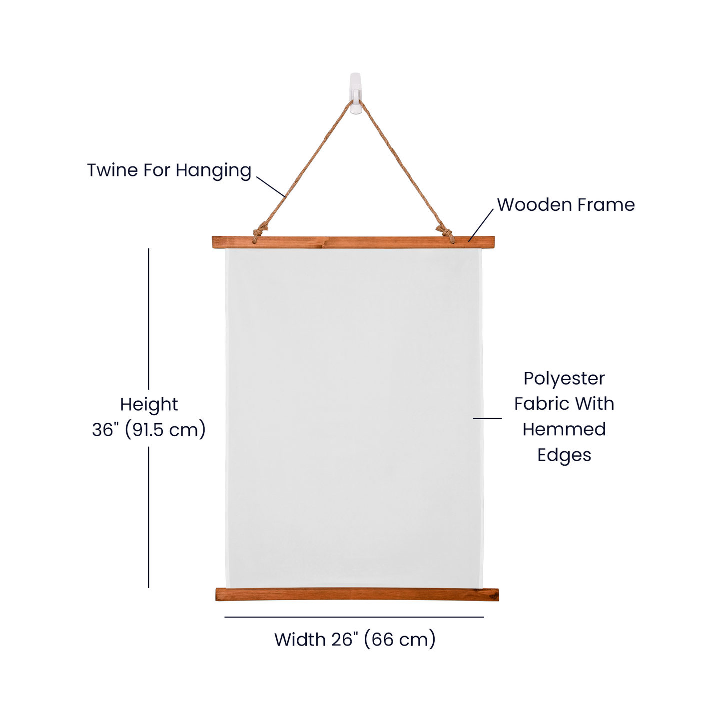 Personalized Calendar Wall Tapestry (Portrait)