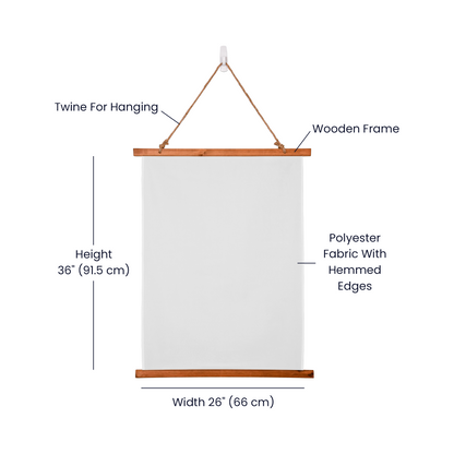 Personalized Calendar Wall Tapestry (Portrait)