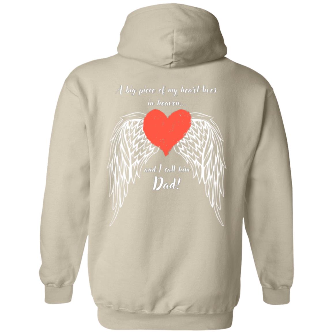 A Big Piece of My Heart- Wings for DAD Pullover Hoodie Sweater