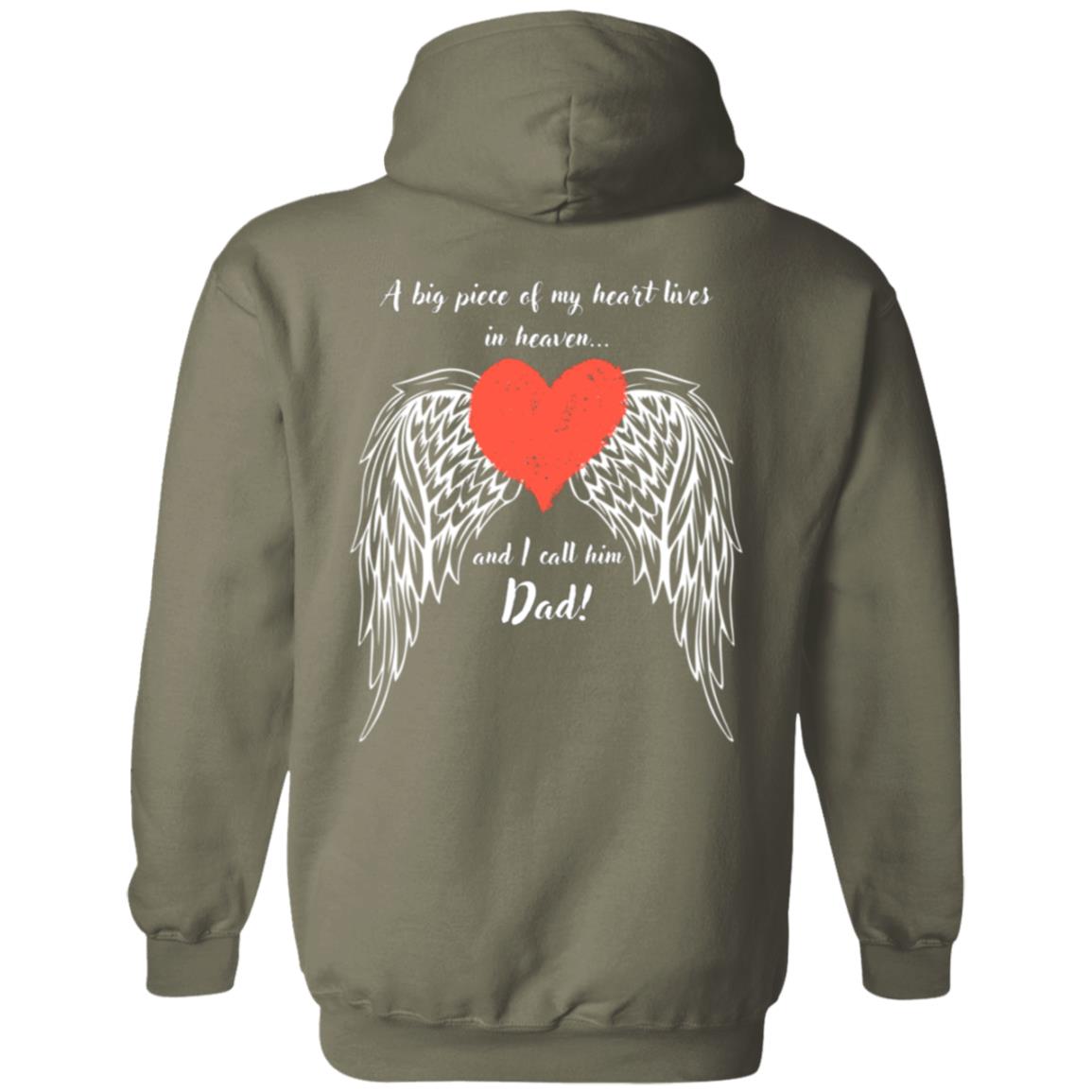 A Big Piece of My Heart- Wings for DAD Pullover Hoodie Sweater