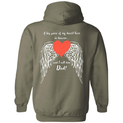 A Big Piece of My Heart- Wings for DAD Pullover Hoodie Sweater