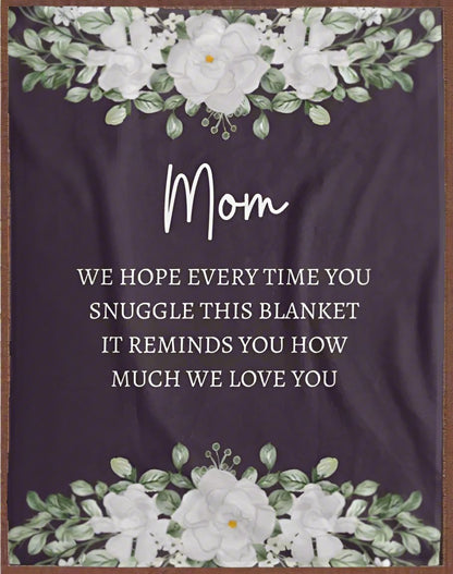 Mom's Favorite Flower Blanket (Fleece)