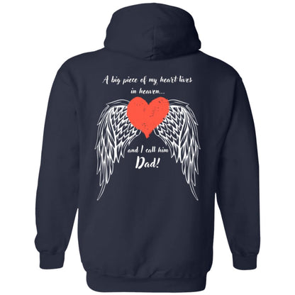 A Big Piece of My Heart- Wings for DAD Pullover Hoodie Sweater