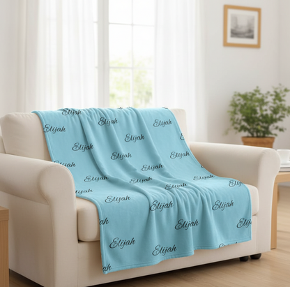 Personalized Name- Plush Fleece Blanket