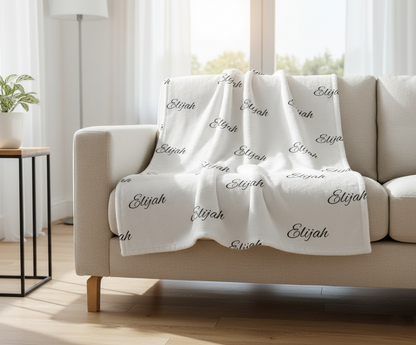 Personalized Name- Plush Fleece Blanket
