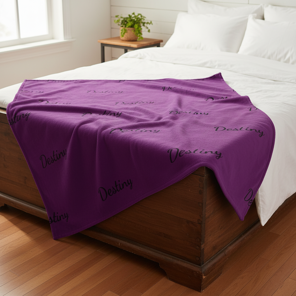 Personalized- Fleece Name Blanket (2nd option)