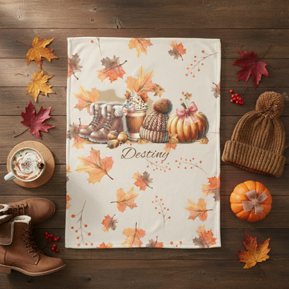 Personalized- Fall Fleece Blanket