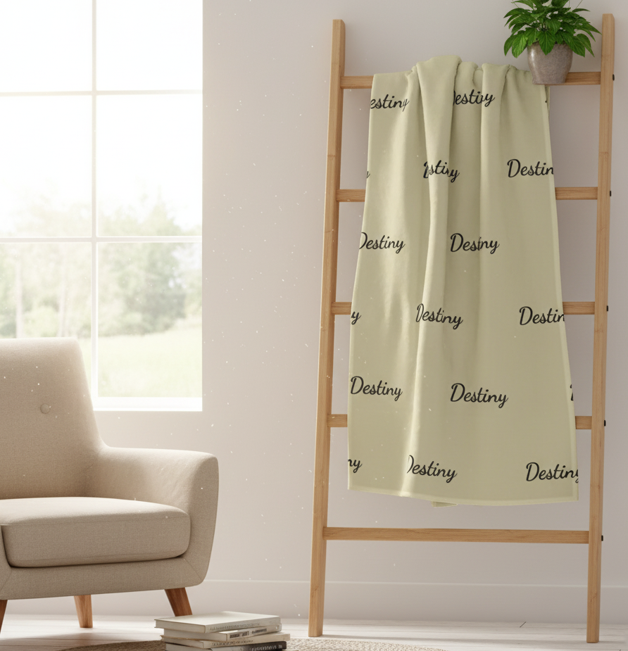Personalized- Fleece Name Blanket (2nd option)