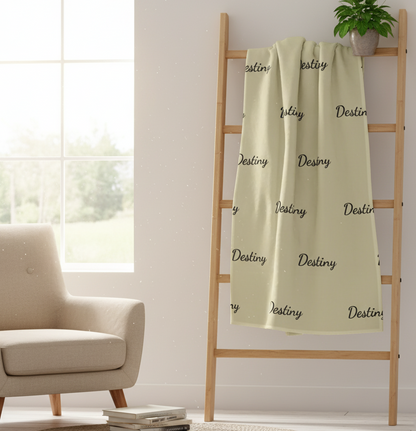 Personalized- Fleece Name Blanket (2nd option)