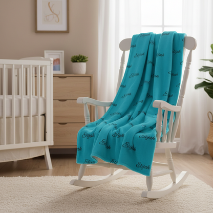 Personalized Name- Plush Fleece Blanket