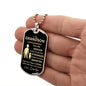 To My Grandson Love Grandpa Dog Tag
