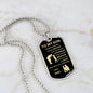 To My Son Love Dad Dog Tag Necklace