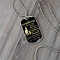 To My Grandson Love Grandpa Dog Tag
