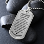 To My Love Dog Tag Military Chain