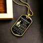 To My Grandson Love Grandpa Dog Tag