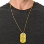 To My Love Dog Tag Military Chain