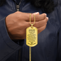 To My Love Dog Tag Military Chain