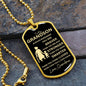 To My Grandson Love Grandma Dog Tag