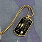 To My Son Love Mom Dog Tag Necklace
