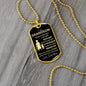 To My Grandson Love Grandma Dog Tag