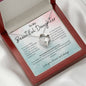 To My Beautiful Daughter Forever Love Necklace