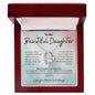 To My Beautiful Daughter Forever Love Necklace