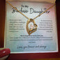 To My Badass Daughter Forever Love Necklace