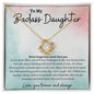 To My Badass Daughter Love Knot Necklace- sp