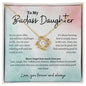 To My Badass Daughter Love Knot Necklace