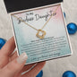 To My Badass Daughter Love Knot Necklace- sp