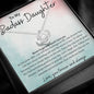 To My Badass Daughter Love Knot Necklace- sp