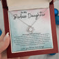 To My Badass Daughter Love Knot Necklace- sp