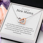 Amazing New Mom Interlocking Hearts Necklace