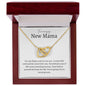 Amazing New Mom Interlocking Hearts Necklace
