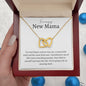 Amazing New Mom Interlocking Hearts Necklace
